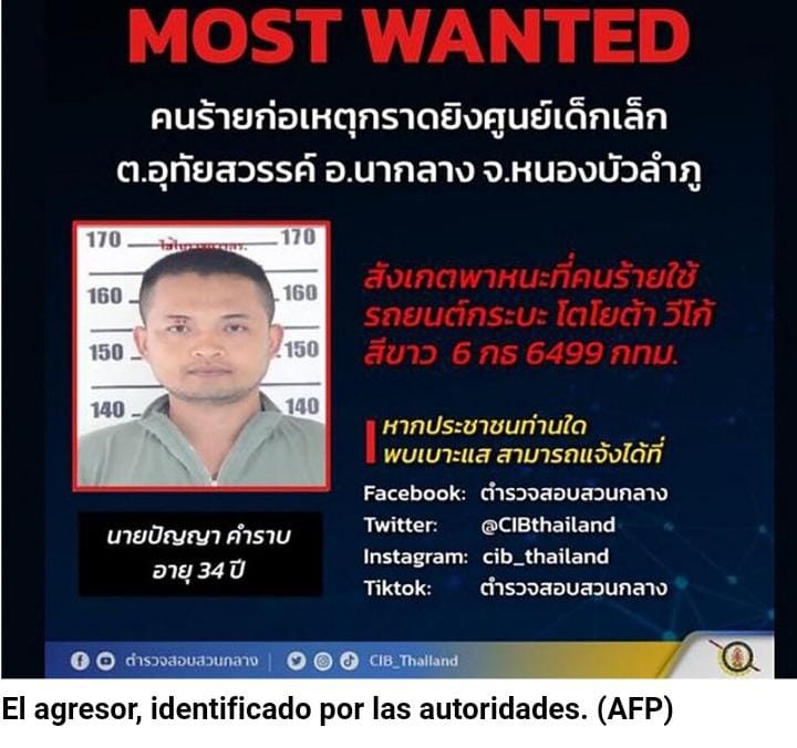  Horror en Tailandia: al menos 38 muertos en un ataque a una guardería