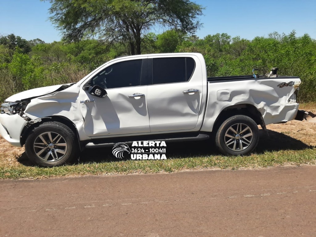 Intentó evadir un animal vacuno y perdió el control de su vehículo