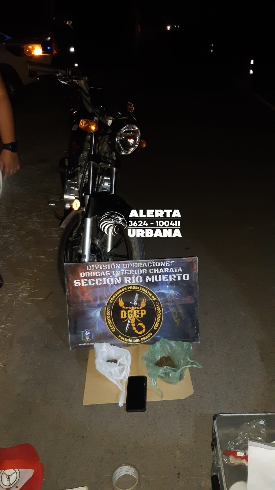 Trasladaba estupefacientes y quedó aprehendido en control vehicular