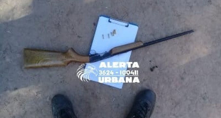 Incautan un arma de fuego relacionada a una denuncia por supuestas amenazas 