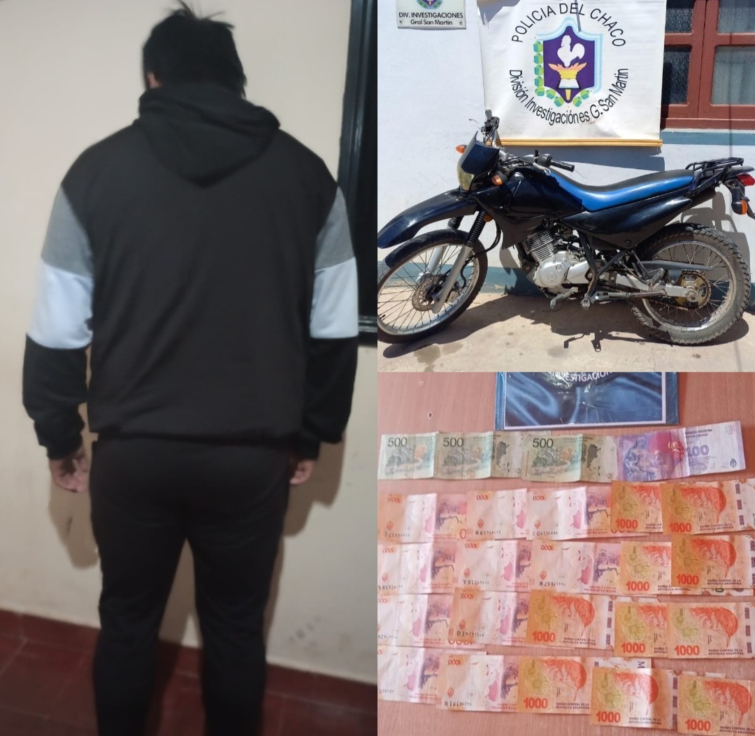 Recuperan una motocicleta robada a mano armada