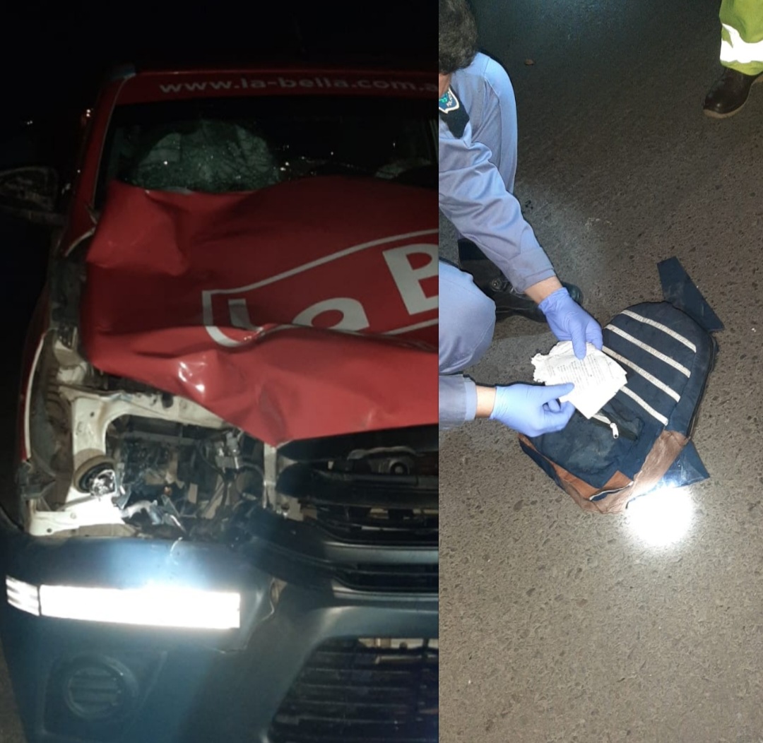 Accidente fatal entre una camioneta y un peatón