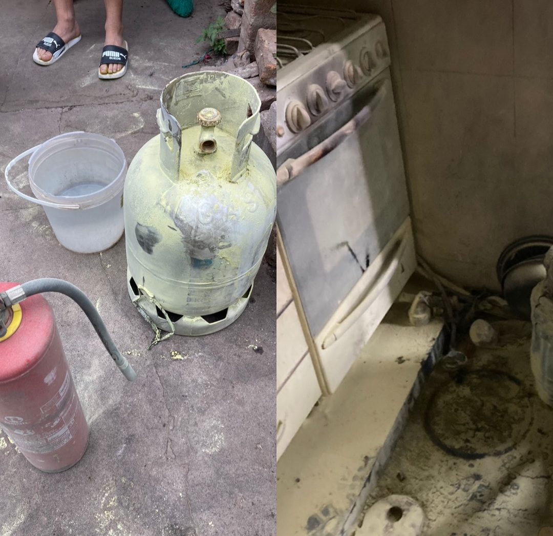 Cambiaba una garrafa y se prendió fuego 